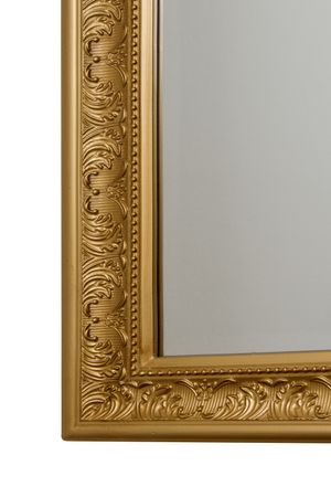 elbmöbel Wandspiegel groß in Gold antik mit Holz-Rahmen 150 x 60cm :  : Küche, Haushalt & Wohnen