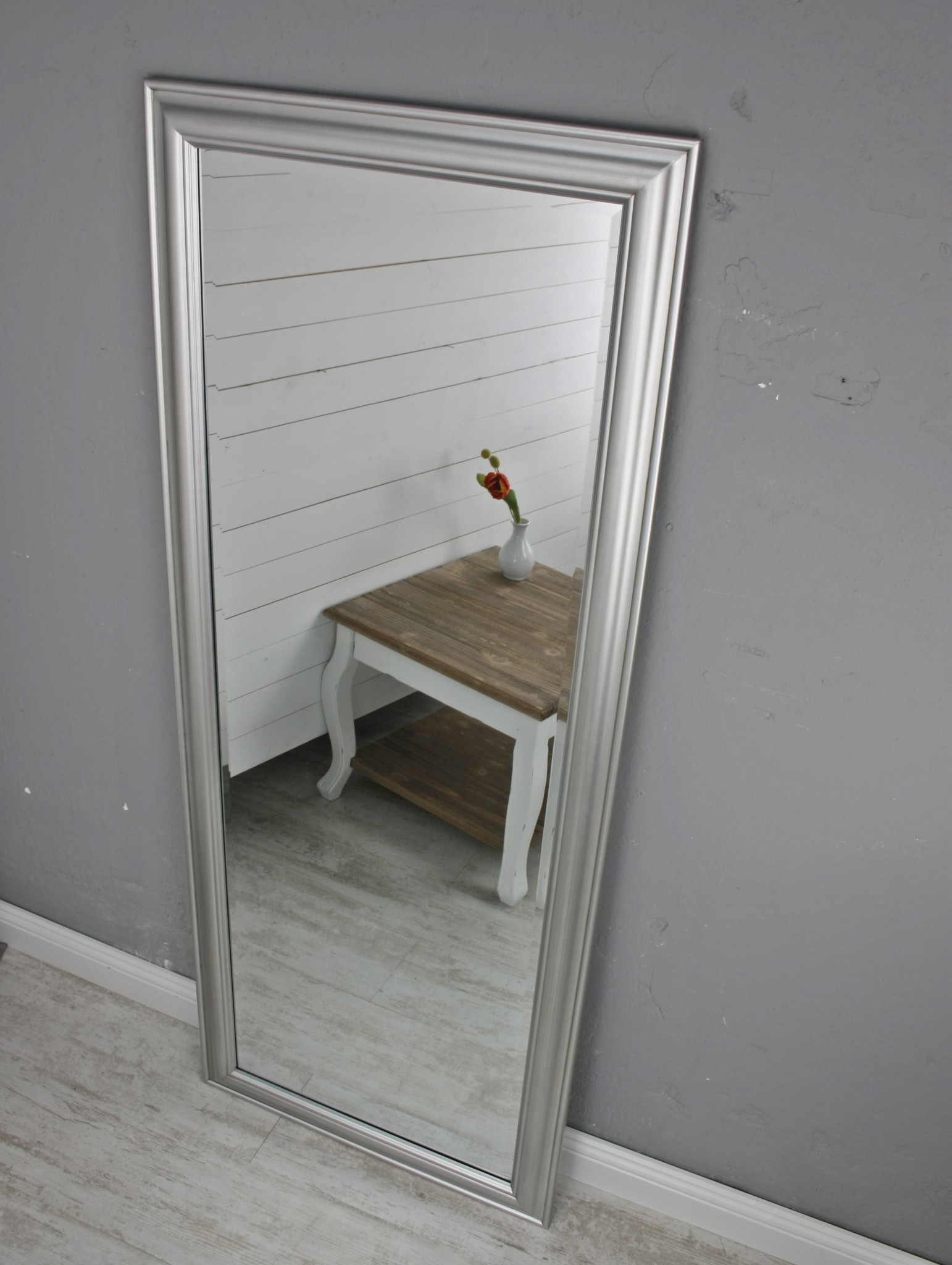 Spiegel silber schlicht 150cm | elbmöbel online shop
