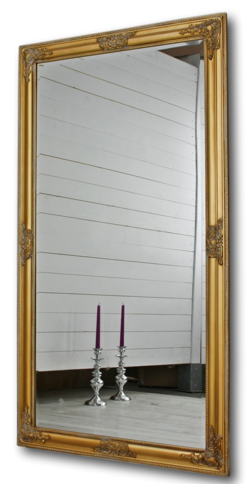 Spiegel gold 132cm barock Holz | elbmöbel